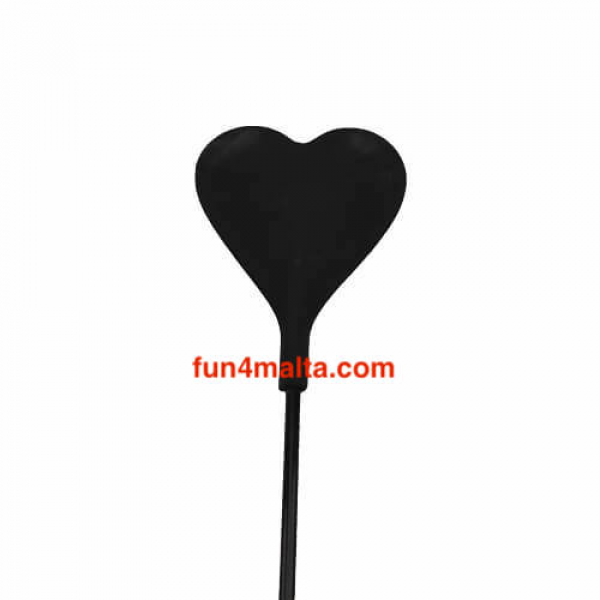 Silicone Heart Shaped Crop with Feather Tickler