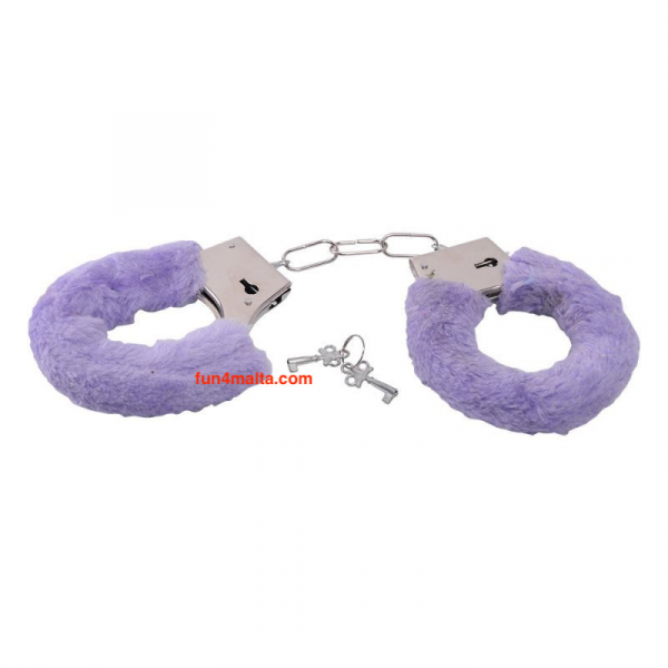 Furry Handcuffs, Purple - Price Cut -