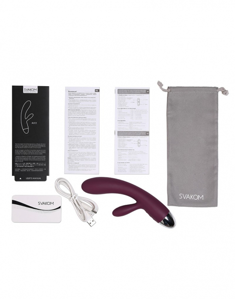 SVAKOM Alice Intelligent Waterproof Vibrator, purple