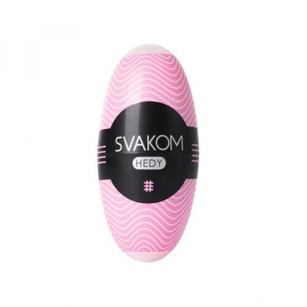 SVAKOM Hedy Reusable Egg Style Masturbator, pink -Price Cut -