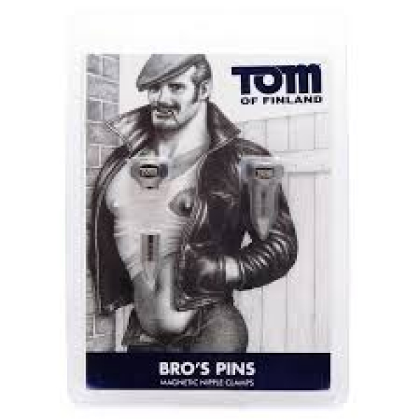 Tom of Finland Bro´s Pins - Magnetic Nipple Clamps