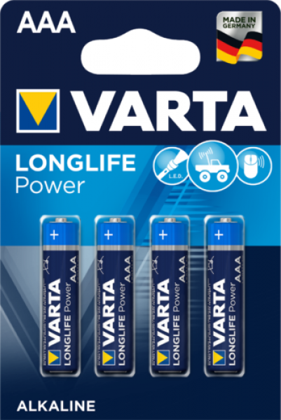 Varta Longlife / High Energy  AAA - 4 batteries blister pack