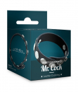 Mr. Cock Rivet Leather Cockring, black