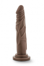 Dr. Skin Realistic 7,5 inch Dildo with Suction Cup, brown (chocolate)