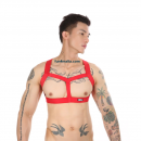 Elastic Chest Harness, red