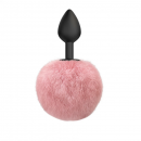 Lola Emotions: Pink Fluffy with a Black Silicone Plug