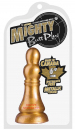 Mighty 6 inch Butt Plug, gold color