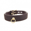 Bound: Nubuck Leather Choker with 'O' Ring