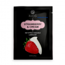 Secret Play - Strawberry & Cream 2 in 1 Hot Effect Kissable Lubricant  10 ml. Sachet