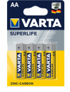 Varta Superlife AA - 4 batteries blister pack -Price Cut-